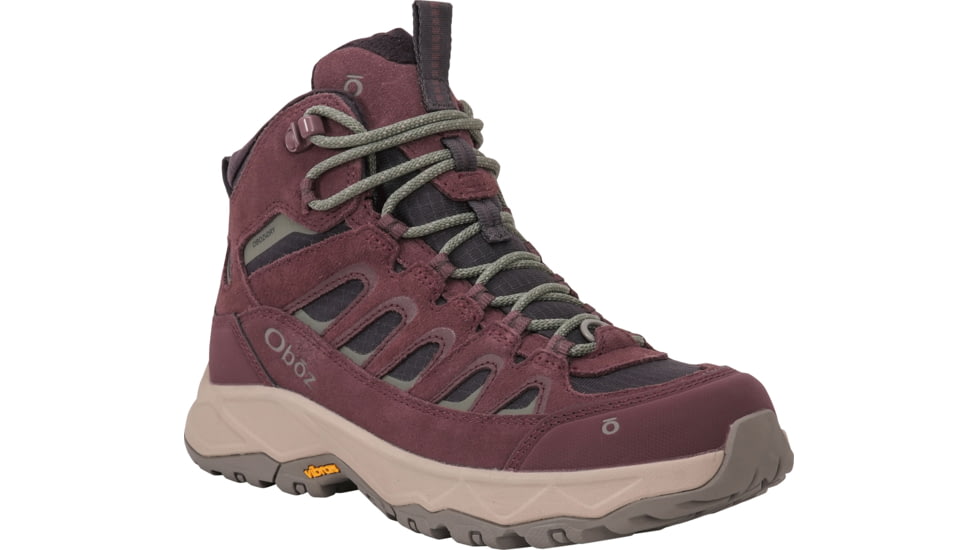 Oboz Sawtooth Ascent Mid Insulated Waterproof Hiking Boots - Women's, 10 US, Medium, Berry, 030387OB-10377-10-Medium