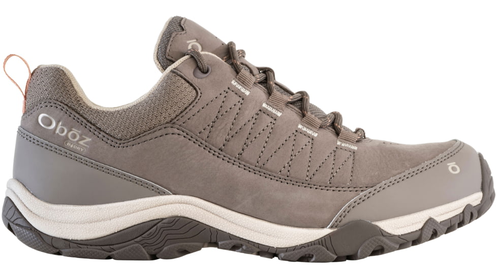 Oboz Ousel Low B-Dry Wide Hiking Boots - Womens, Cinder Stone, 8, 71802-Cinder Stone-Wide-8