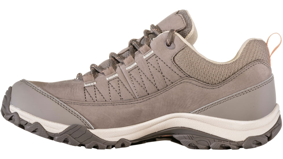 Oboz Ousel Low B-Dry Wide Hiking Boots - Womens, Cinder Stone, 8, 71802-Cinder Stone-Wide-8