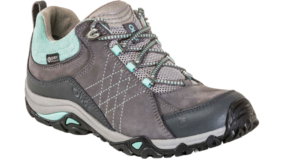 Oboz Sapphire Low B-Dry - Womens, Charcoal/ Beach Glass, Medium, 11, 71602-CBG-M-11