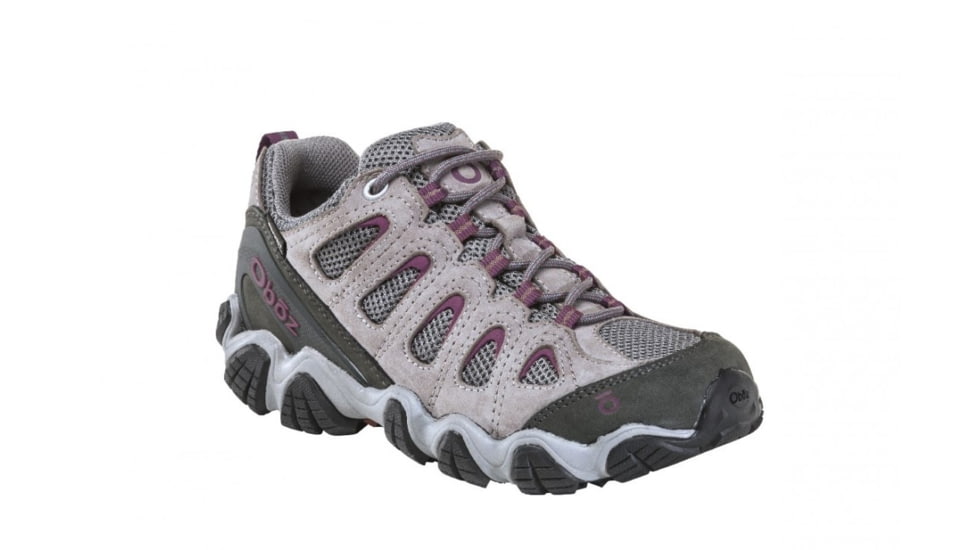 Oboz Sawtooth II Low B-DRY Hiking Shoes - Womens, Pewter/Violet, 10, 23402-1028-10