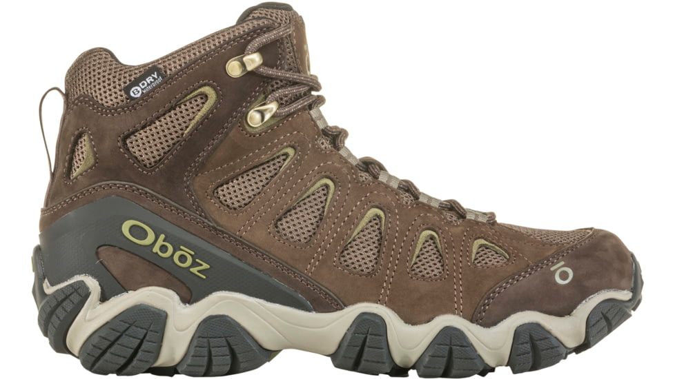 Oboz Sawtooth II Mid B-DRY Hiking Shoes - Men's, Canteen/Mayfly Green, 9 US, Medium, 23701-Can/MflyGrn-M-9