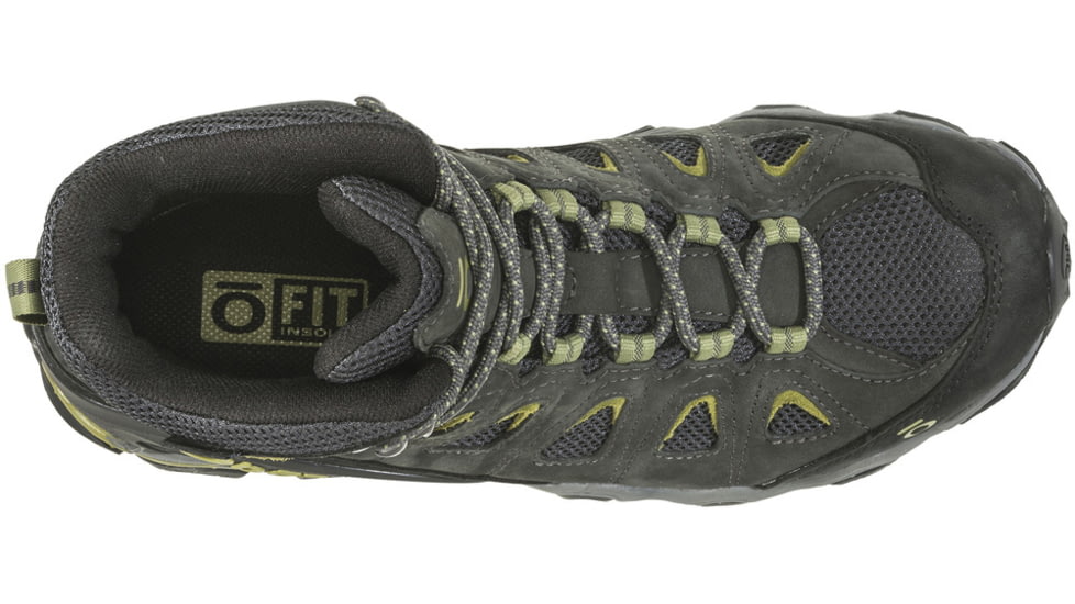 Oboz Sawtooth II Mid B-DRY Hiking Shoes - Mens, Dark Shadow / Woodbine Green, 13, Wide, 23701-DkSh/WdGrn-13-Wide