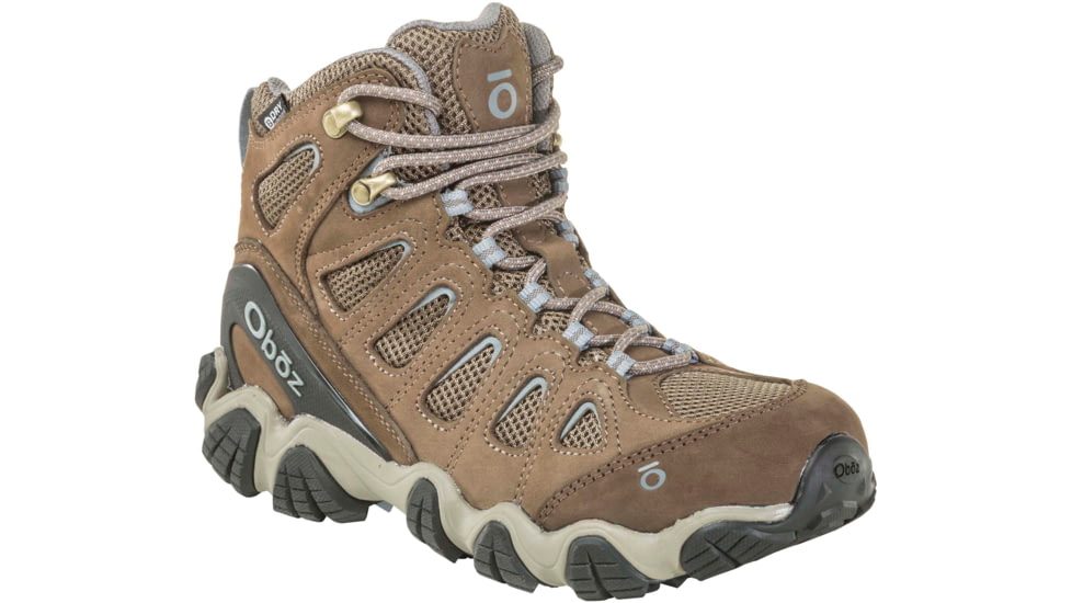 Oboz Sawtooth II Mid B-DRY Hiking Shoes - Womens, Brindle/Tradewinds Blue, 6.5 US, Medium, 23702-Bre/TrwBl-Medium-6.5