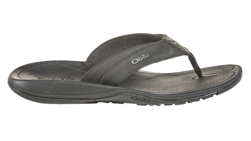 Oboz Selway Leather Sandals - Mens, Black, 13, 61401-Black-Medium-13