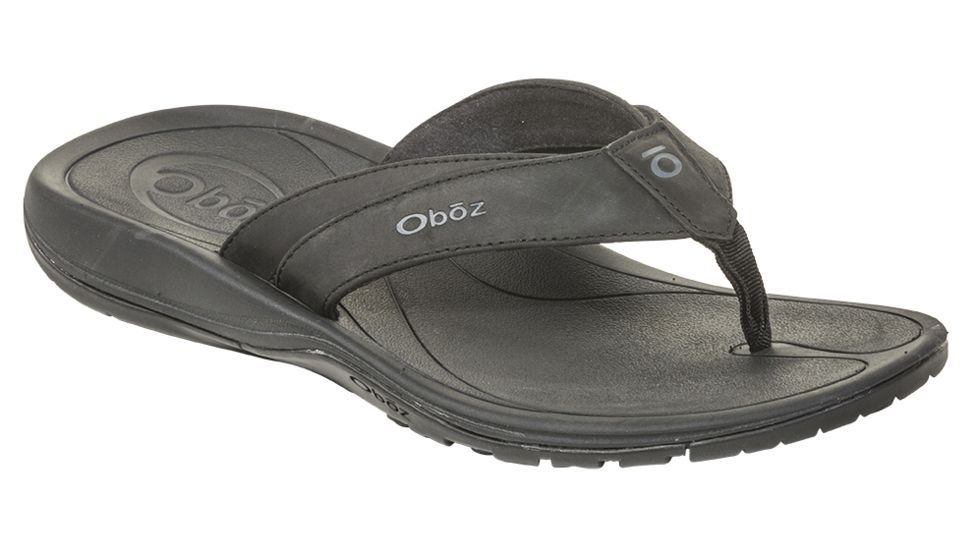 Oboz Selway Leather Sandals - Mens, Black, 13, 61401-Black-Medium-13