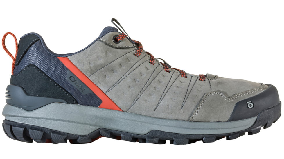 Oboz Sypes Low Leather B-DRY Hiking Shoes - Men's, 7.5 US, Medium, Steel, 76101-Steel-Medium-7.5
