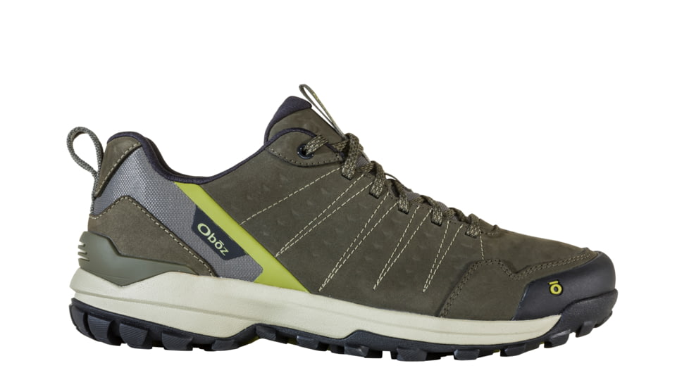 Oboz Sypes Low Leather B-DRY Hiking Shoes - Men's, 12 US, Medium, Loden, 76101-Loden-12-Medium