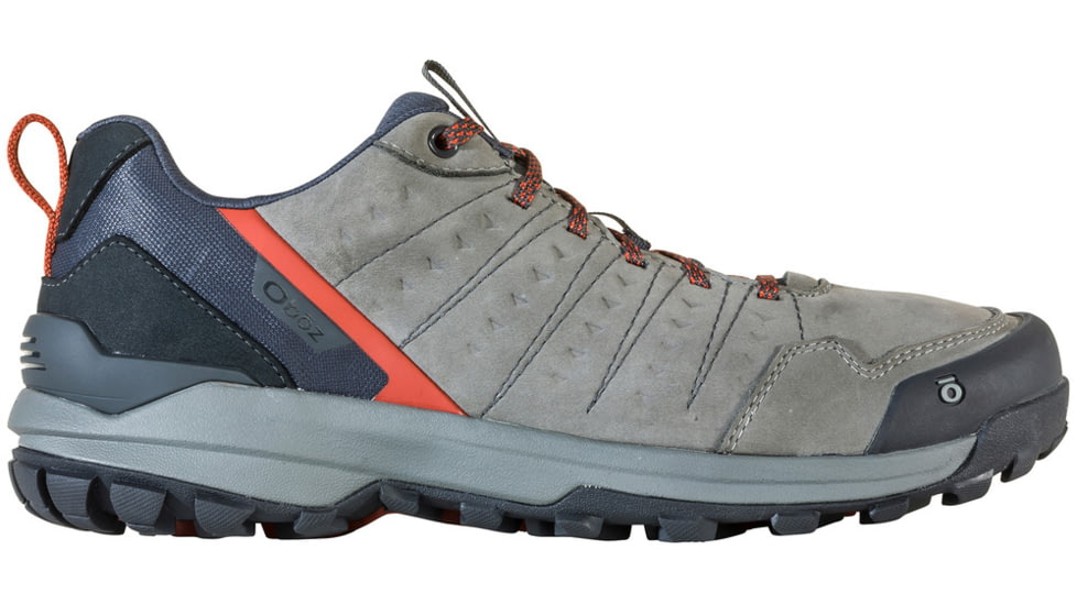 Oboz Sypes Low Leather B-DRY Hiking Shoes - Men's, 11 US, Wide, Steel, 76101-Steel-Wide-11