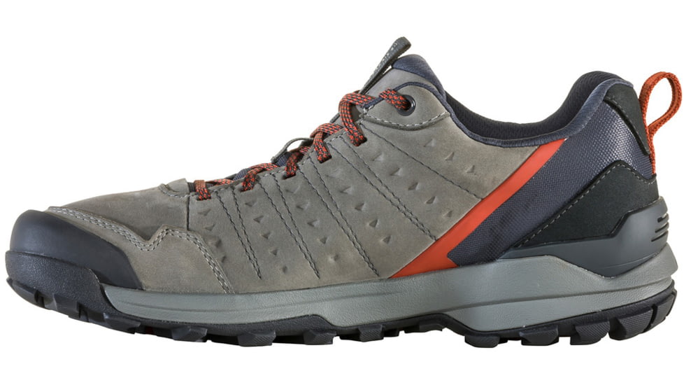 Oboz Sypes Low Leather B-DRY Hiking Shoes - Men's, 11 US, Wide, Steel, 76101-Steel-Wide-11