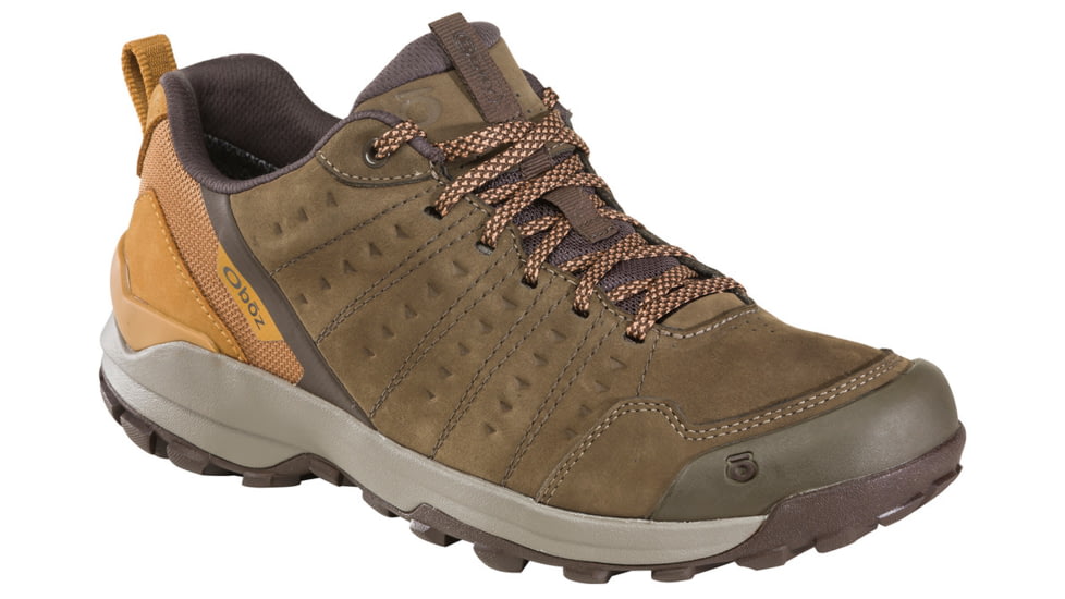 Oboz Sypes Low Leather B-DRY Hiking Shoes - Mens, Wide, Wood, 11.5, 76101-Wood-Wide-11.5