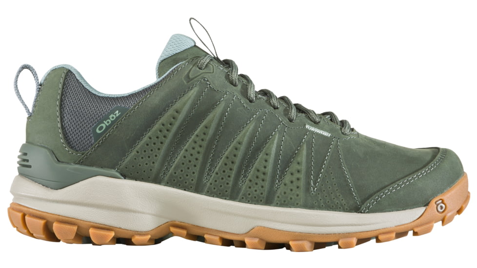 Oboz Sypes Low Leather B-DRY Hiking Shoes - Women's, Thyme, 9.5, Medium, 76102-Thyme-Medium-9.5