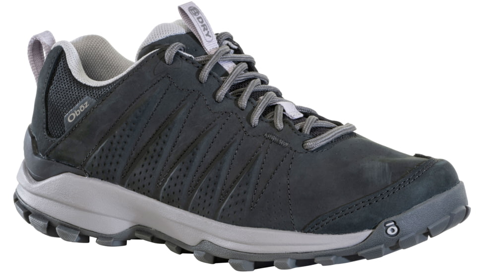 Oboz Sypes Low Leather B-DRY Hiking Shoes - Women's, Black Sea, 10, 76102-Black Sea-M-10