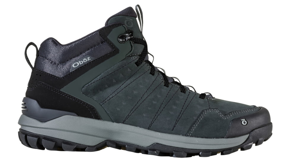 Oboz Sypes Mid Leather B-DRY Hiking Shoes - Mens, Dark Shadow, 7.5, Medium, 77101-Dark Shadow-M-7.5