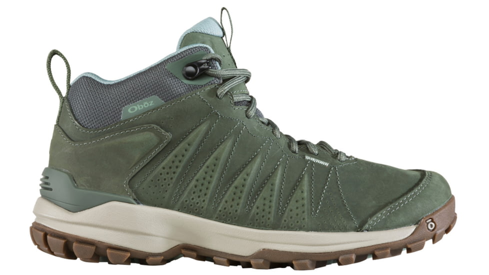 Oboz Sypes Mid Leather B-DRY Hiking Shoes - Women's, Medium, Thyme, 10, 77102-Thyme-Medium-10
