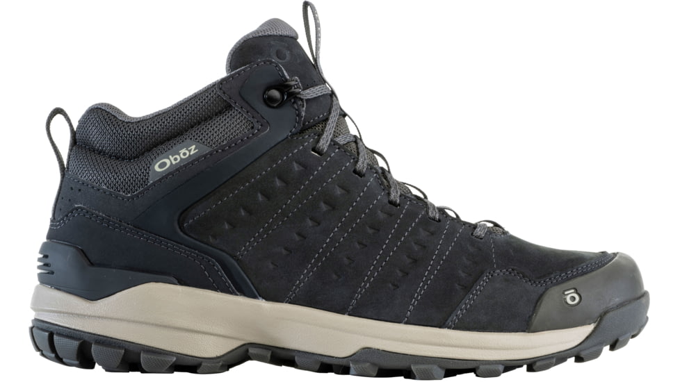Oboz Sypes Mid Leather B-DRY Medium Hiking Shoes - Mens, Lava Rock, 10, 77101-Lava Rock-Medium-10