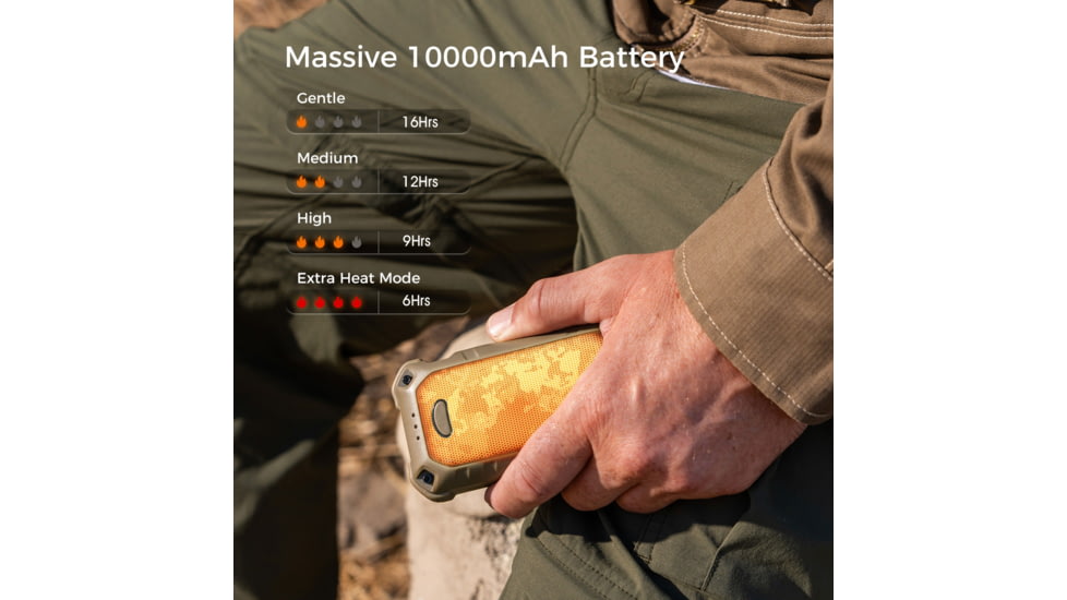 Ocoopa UT4 Extreme Rechargeable Hand Warmer, Camouflage, UT3201-MC-GN