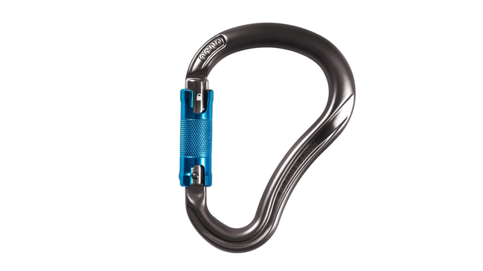 Ocun Harpy HMS Triple Carabiner, Anthracite/Blue, 3978-Antr/Blue