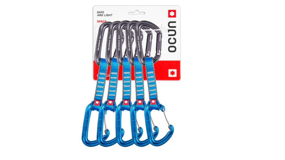 Ocun Hawk QD Combi PA 16mm 10cm Draws, 5-Pack, Blue, 4075-Blue