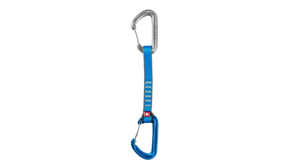 Ocun Hawk QD Wire PA 16mm Climbing Quickdraw, 15cm, Blue, 4078-Blue