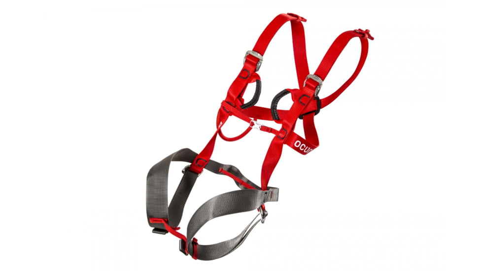 Ocun Mojo Full Body Harness - Kids, Red/Grey, One Size, 4703-Red/Grey-Uni