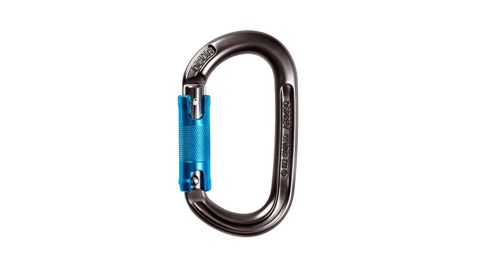 Ocun Osprey Triple Carabiner, Anthracite/Blue, 2633-Antr/Blue
