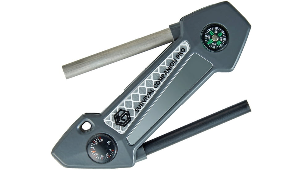 Off Grid Tools Survival Companion Multi-Tools, Folding Knife, 4.5in X 1.4in X 0.66in, Aluminum, OGT-COMP400