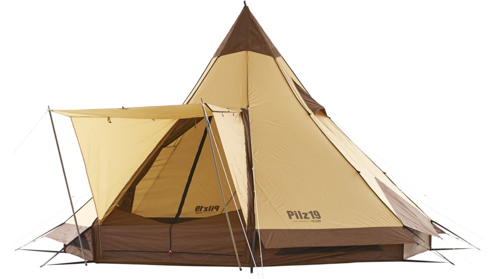 Ogawa Campal Pilz 19 10 Tent - 10 Person, 2 Season-Brown
