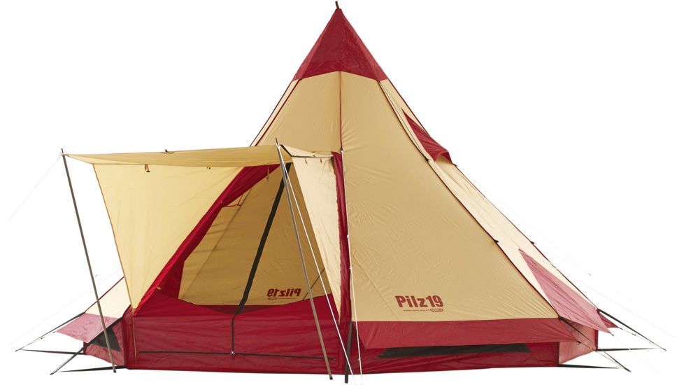 Ogawa Campal Pilz 19 10 Tent - 10 Person, 2 Season-Red