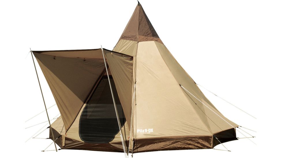 Ogawa Campal Pilz 9-DX 4 Tent - 4 Person, 2 Season-Brown