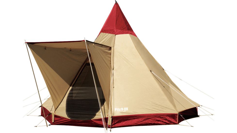 Ogawa Campal Pilz 9-DX 4 Tent - 4 Person, 2 Season-Red