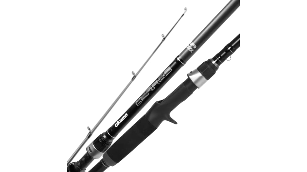 Okuma Cerros 1 Piece, Medium-Heavy, Casting Rod 24-Ton Carbon Construction Split Rear Grip Handle. Football Jig Spinner Bait, 76, CRS-C-761MH