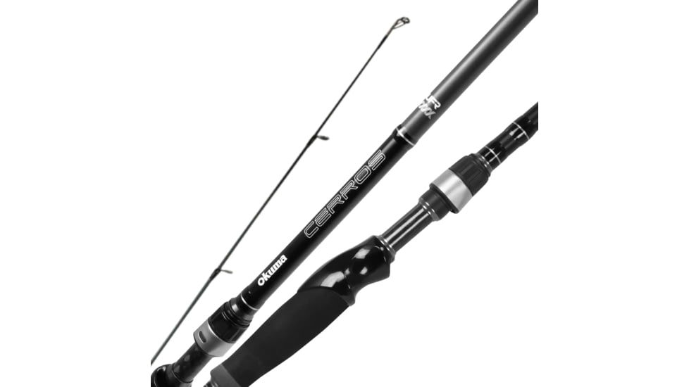 Okuma Cerros, Medium-Light, 1 Piece, Spinning Rod 24-Ton Carbon Construction Split Rear Grip Handle, Finesse, Drop Shot, 7ft, CRS-S-701ML