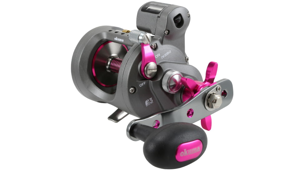 Okuma Coldwater Ladies Edition Line Counter Reel, Alum Spool, Mono 14/290, 18/230, 20/210, CW-203D-LE