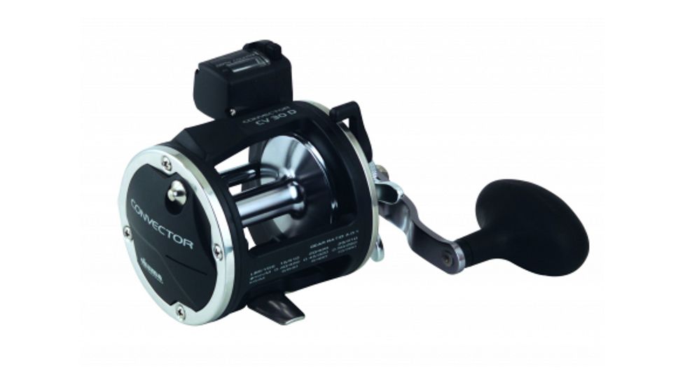 Okuma Fishing Tackle Convector Levelwind Trolling Reel, 4.0 1, 2BB+1RB, 590/80 Braided Line Rating, CV-55L