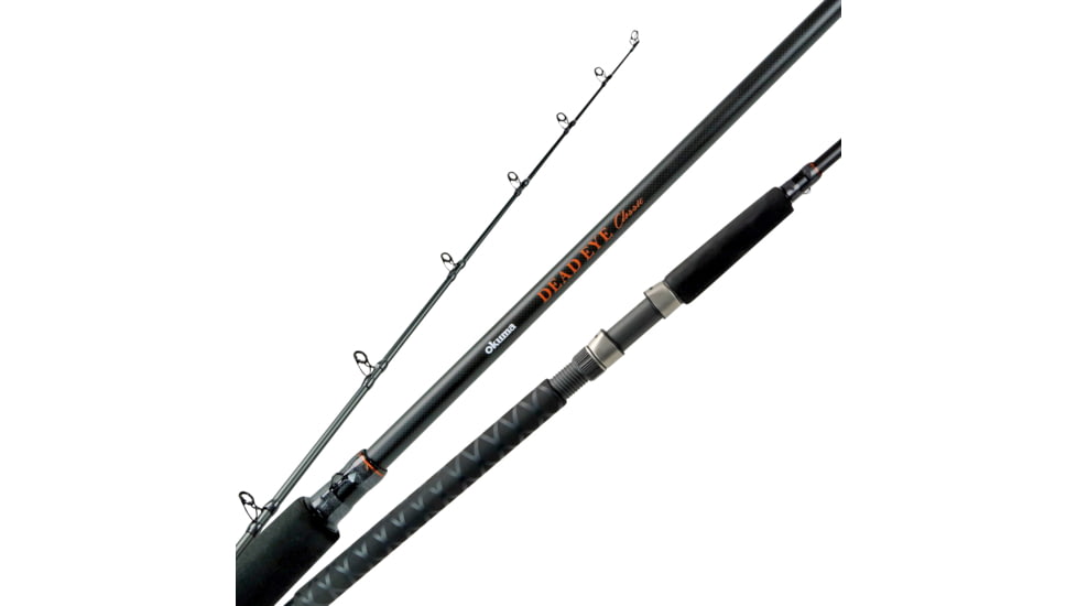 Okuma Dead Eye Classic inAin 7'10 1pc Med 24ton carbon telescopic Casting Rod Walleye trolling &amp; jigging Rod SS Guide frame, DEC-C-7101M-Ta