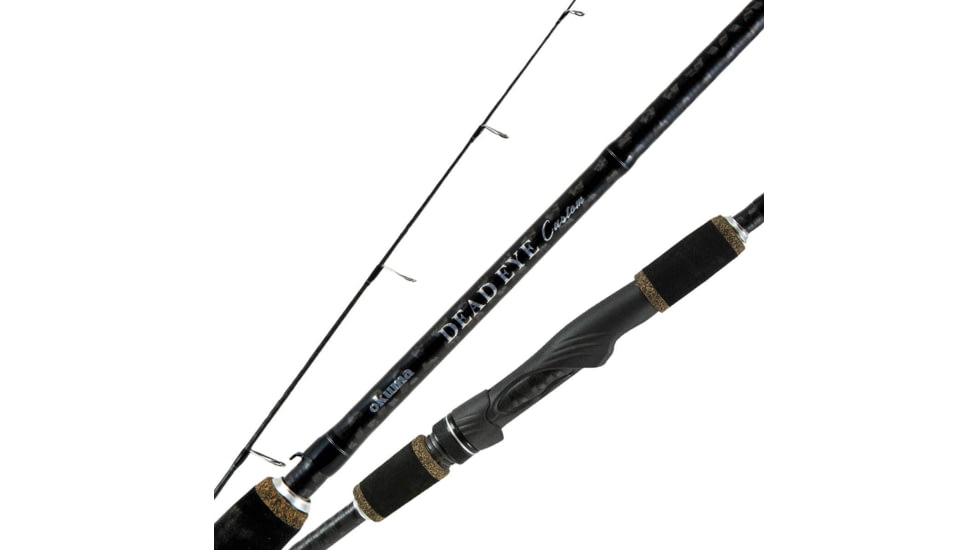 Okuma Fishing Tackle Deadeye Custom Series Spinning Rod, 6ft, Medium, Extra Fast, 1 Pieces, 7 + Tip, DCS-S-601MXF