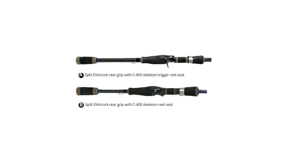 Okuma Fishing Tackle Tournament Concept Series A Casting Rod, 7ft, Medium Heavy, Moderate Fast, 1 Pieces, TCS-C-701MHa