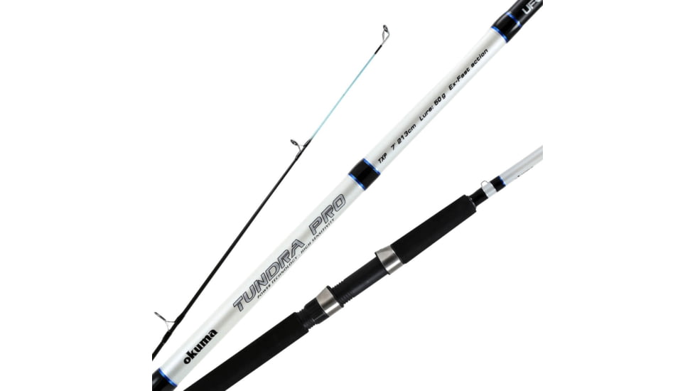 Okuma Fishing Tackle Tundra Pro Spinning Rod, 15ft, Medium Heavy, Moderate Fast, 2 Pieces, TXP-S-1503MH