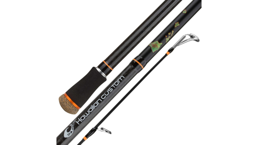 Okuma Hawaiian Custom Menpachi Spinning Rod 2pc 12 Med Hvy 8-20lb 1/2-2oz 11+Tip 1yr LW, HWM-S-1202MHb