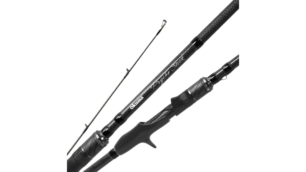 Okuma Fishing Tackle Psycho Stick Casting Rod, 7ft 2in, Medium Heavy, Fast, 1 Pieces, PSY-C-721MH