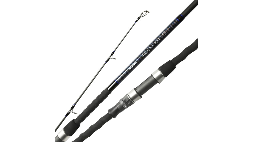 Okuma Rockway HD Surf Rod 2 Piece, Low Resin Carbon Rod Blank Dbl Lock Reel Seat Zirconim Eye Inserts Reinforced Rod Tip, 12, RHD-S-1202H
