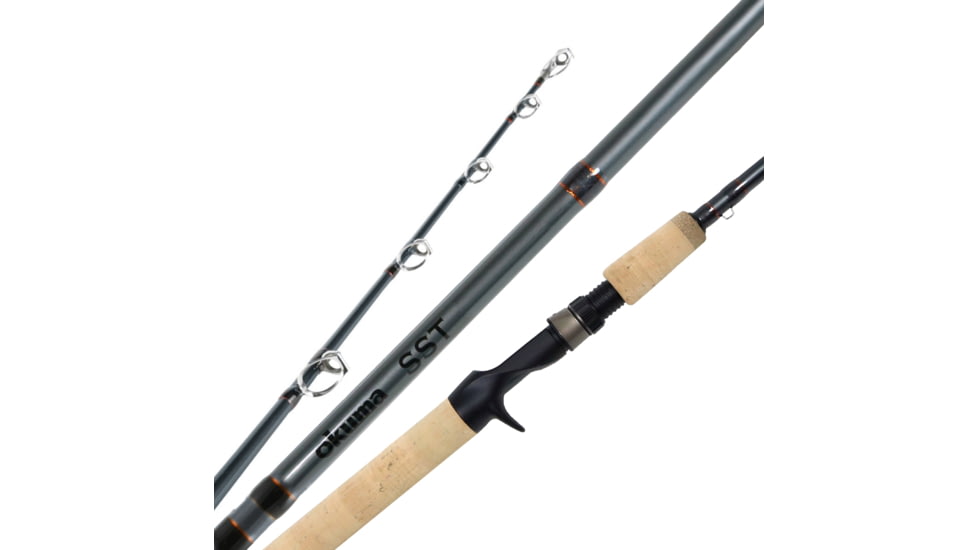 Okuma Fishing Tackle SST Kokanee/Trout A Series Rod, 7ft 6in, Light, Moderate, 2 Pieces, 5.1oz, SST-C-762La