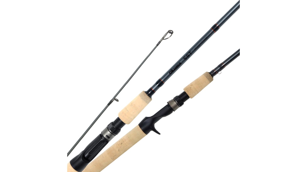 Okuma SST A Series Medium Casting Rod with Cork Grip, 8 - 17 lbs, 1/4 - 5/8oz, 2 Piece,, 86, SST-C-862Ma