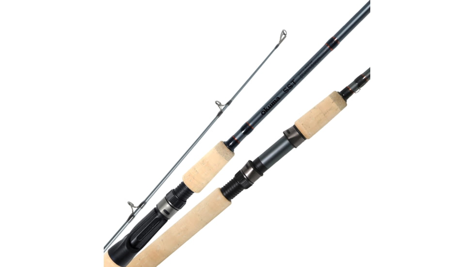 Okuma SST A Series Medium Spinning Rod with Cork Grip, 6 - 10 lbs, 1/4 - 1/2oz, 2 Piece, 66, SST-S-662Ma