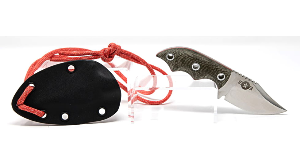 Old Army Coffee 207 Covert Fixed Blade Knife, w/ Micarta Handle, EDC, 207-FK