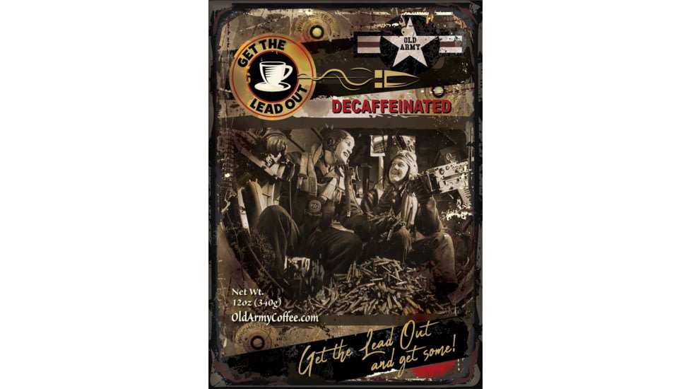 Old Army Coffee Get the Lead Out, Whole Bean, Decaffeinated, OA-LOWB