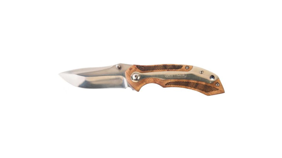 Old Timer 901otcp Ironwood S.A Folding Knives, 2.875 in, 7CR17MOV Stainless Steel, Drop Point, Ironwood, 1084276