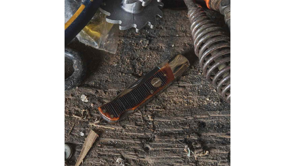 Old Timer Bruin 5OTG 2.8in Folding Knife, 1095 HC Steel Blade, Chestnut Bone Handle, 1137133