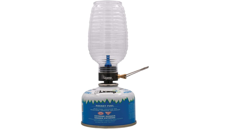 Olicamp Luminator Adjustable Flame Gas Canister Lamp, Clear, FML-603
